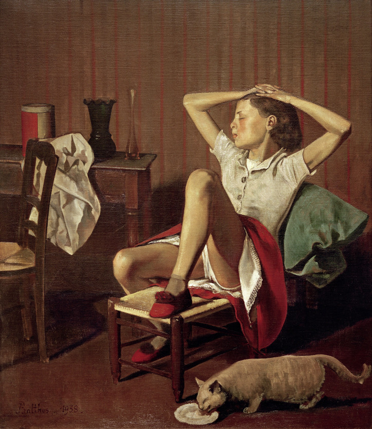 “Thérèse Dreaming”, Balthus, 1938. At the time, the model was around 13 years old. Source: East News