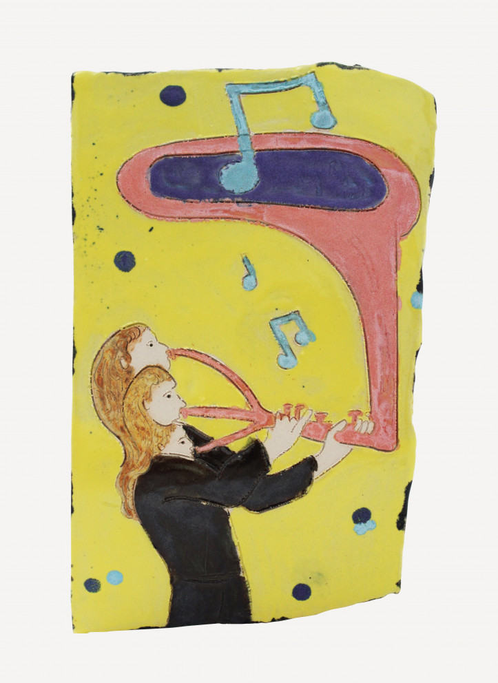 Kevin McNamee-Tweed, „94”, 2018 r., ceramika szkliwiona, 25,4 ×1 7,8 cm; zdjęcie: Wild Don Lewis, dzięki uprzejmości Steve Turner Gallery Los Angeles