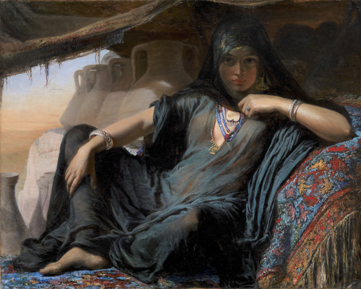  „Egipska sprzedawczyni garnków z Gizy” ("En ægyptisk pottesælgerske ved Gizeh"), Elisabeth Jerichau-Baumann, 1876 – 1878 r./SMK (domena publiczna)