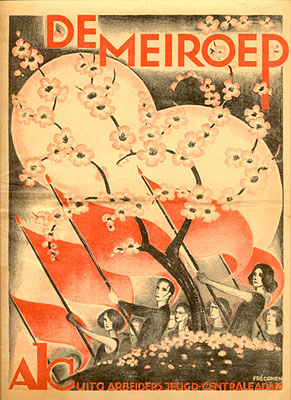  „De Meiroep”, publikacja AJC autorstwa Fré Cohen z 1931 r.; źródło: domena publiczna (Wikipedia)