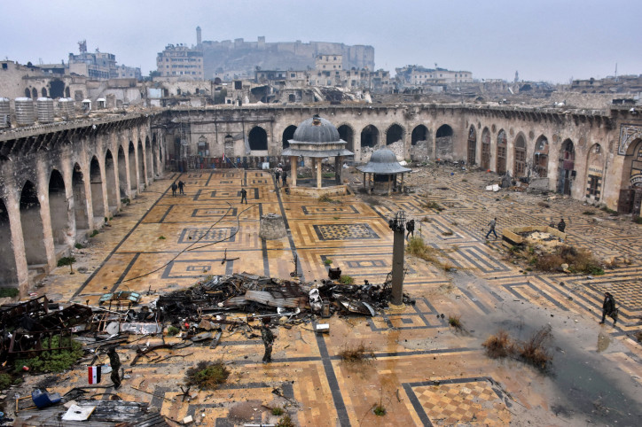The ruins of the Umayyad Mosque, which was destroyed in 2013. Photo by AFP/East News