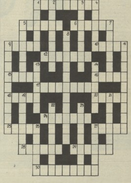 Krzyżówka z kociakiem (w medalionie) nr 1449 (36/1973)