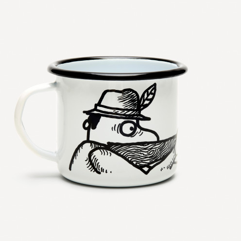“The Hunter” – enamelled steel mug