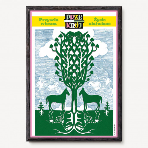 Plakat z drzewem życia