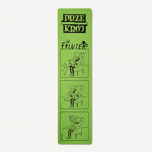 “Filutek reading with Filuś” bookmark