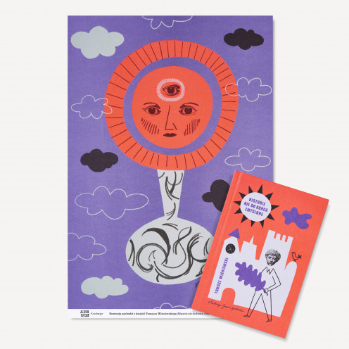 Bundle: The book “Not So Made-Up Stories” („Historie nie do końca zmyślone“) with an illustration from the short story “The Discoverer and Alchemist” („Wynalazca i alchemik“)