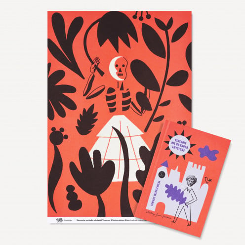 Bundle: The book “Not So Made-Up Stories” („Historie nie do końca zmyślone“) with an illustration from the short story “The Herbalist” („Zielarka“)