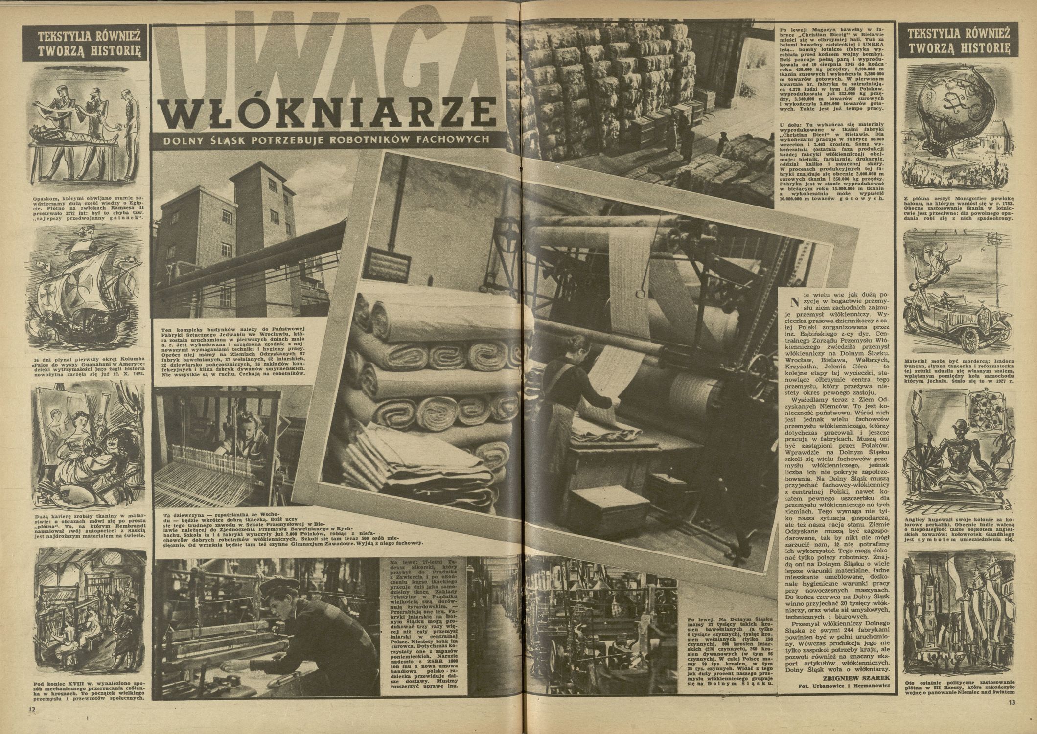 Wlokniarze 26 May 1946 Archiwum Przekroj Magazine