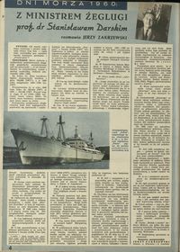 Dni morza 1960: z ministrem żeglugi