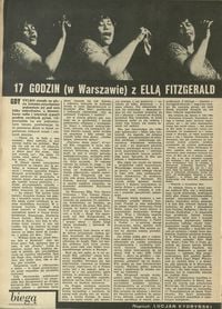 17 godzin (w Warszawie) z Ellą Fitzgerald
