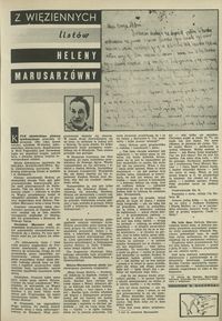 Z więziennych listów Heleny Marusarzówny