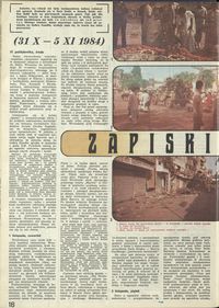 (31 X - 5 XI 1984) Zapiski Delhijskie
