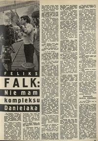 Feliks Falik: Nie mam kompleksu Danielaka
