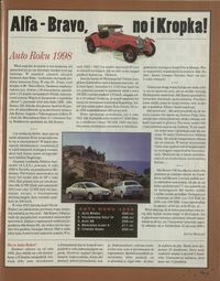 Alfa-Bravo, no i Kropka! Auto roku 1998