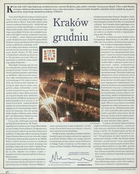 Kraków w grudniu